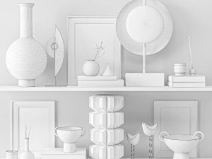 zestaw dekoracyjny Model 3D