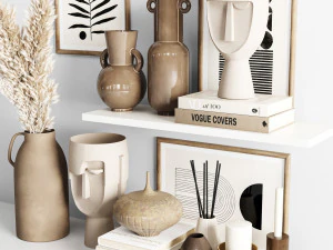 conjunto decorativo Modelo 3D