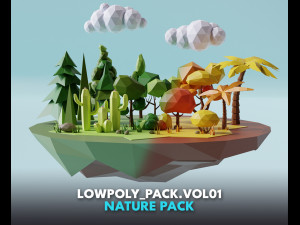 lowpolycollectionnature Modelo 3D
