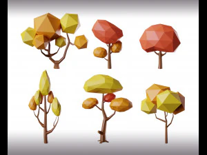 cole&ccedil;&atilde;o lowpolynatureza Modelo 3D