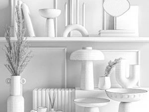 conjunto decorativo Modelo 3D