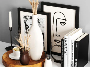 conjunto decorativo Modelo 3D