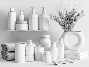 bathroom accessories 3D Model