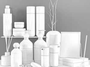 bathroom accessories 3D Model