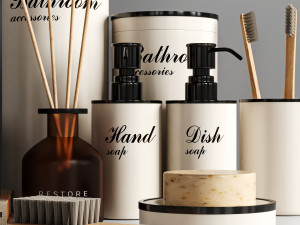 bathroom accessories 3D Model