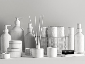 bathroom accessories 3D Model