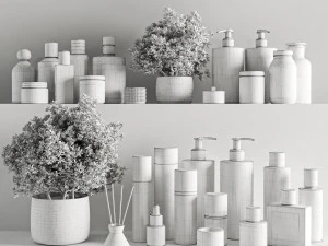 bathroom accessories 3D Model