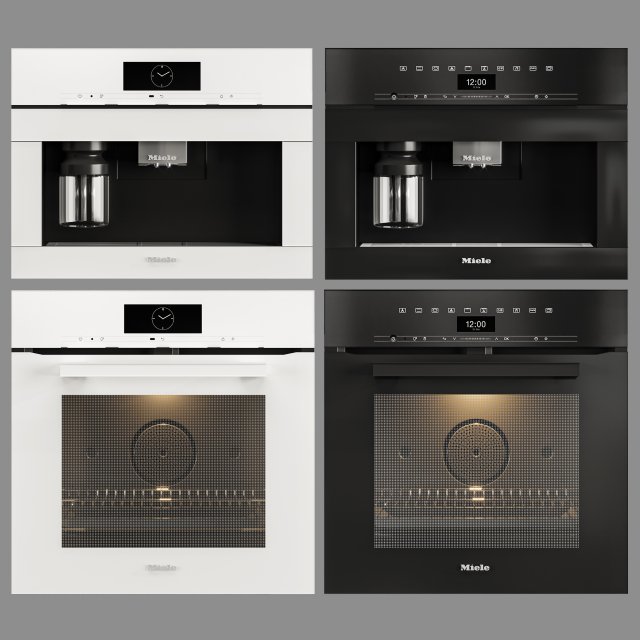 set miele appliance 3D 模型 .c4d .max .obj .3ds .fbx .stl .blend