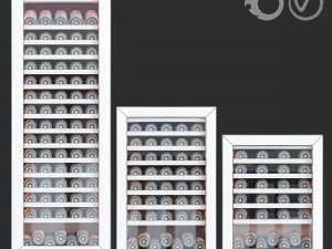 pevino wine coolers set 3D Модель