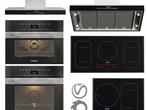 set apparecchio miele Modello 3D