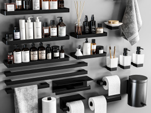 Bathroom accessories 3D मॉडल
