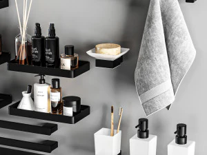 Aksesoris kamar mandi Model 3D