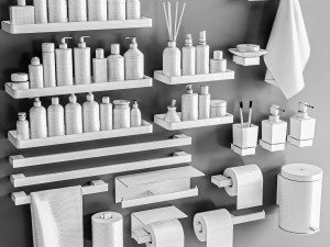 Bathroom accessories 3D Модель