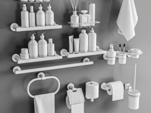 Sanco Galaxy Bathroom accessories 3D 모델