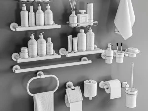 Sanco Galaxy Bathroom accessories 3D Model