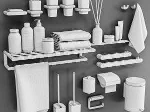 Keuco Bathroom accessories 3D Model