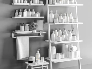 Bathroom accessories 3D Model