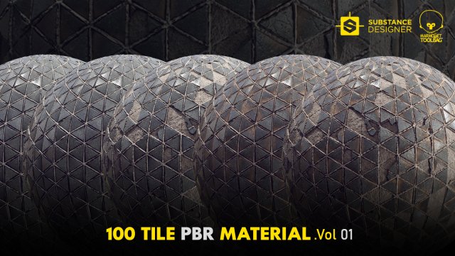 Tile PBR Materials Vol 01 CG Текстуры .c4d .max .obj .3ds .fbx .stl .blend 