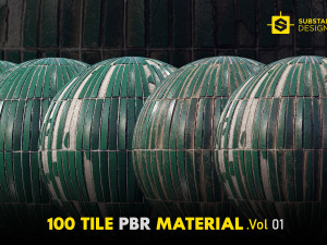 Tile PBR Materials Vol 01 CG Текстуры