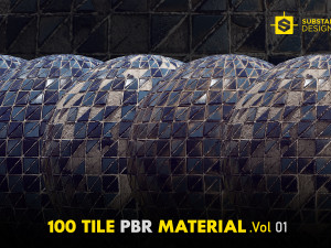 Tile PBR Materials Vol 01 CG Текстуры