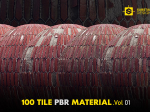 Tile PBR Materials Vol 01 CG Текстуры