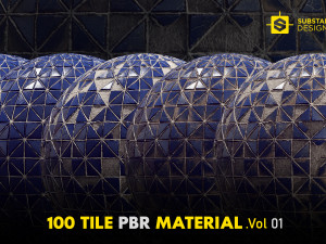 Tile PBR Materials Vol 01 CG Текстуры