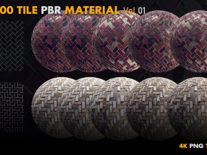 Tile PBR Materials Vol 01 CG Textures