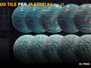 Tile PBR Materials Vol 01 CG Textures