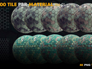 Tile PBR Materials Vol 01 CG Текстуры