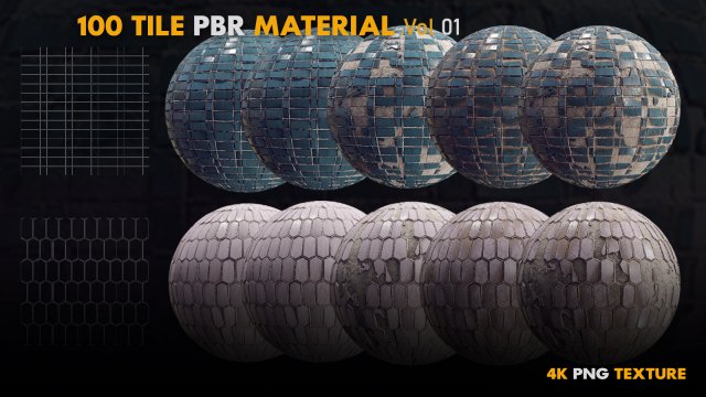 100 Wood Base Material + 4K PBR Textures - Vol.04