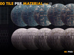 Tile PBR Materials Vol 01 CG Textures