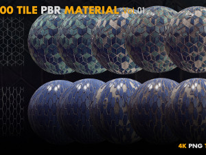 Tile PBR Materials Vol 01 CG Текстуры