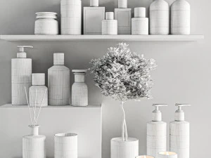 Bathroom accessories 3D Model