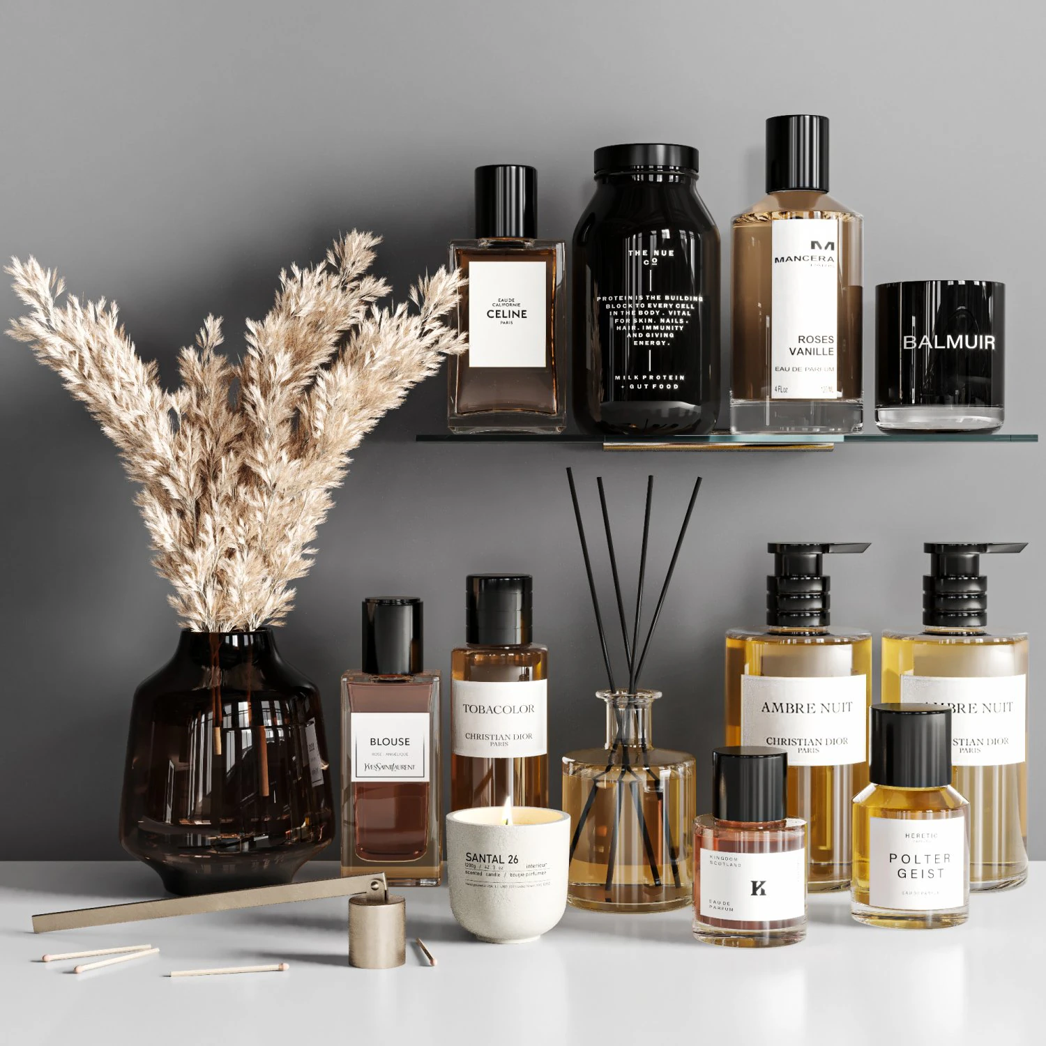 Bathroom accessories 3D Model .c4d .max .obj .3ds .fbx .stl .blend 