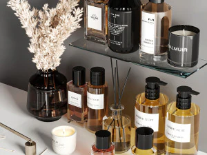 Bathroom accessories 3D Model