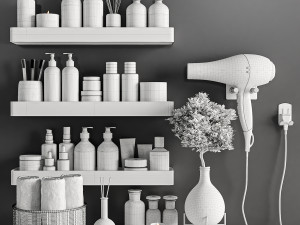 Bathroom accessories Model 3D