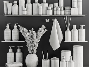 Bathroom accessories 3D Model