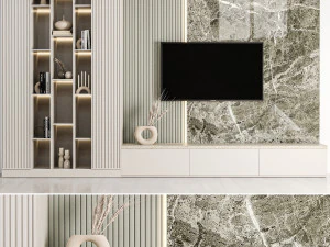 Parede de TV 01 Modelo 3D