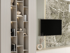 TV Wall 01 3Dモデル