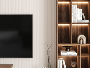 TV Wall 02 3D Модель