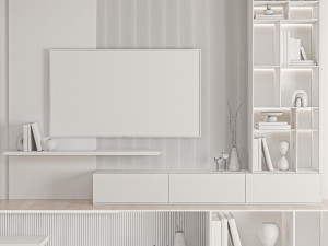 TV Wall 02 3D Модель