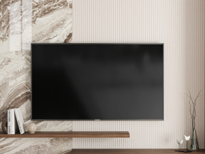 TV Wall 02 3D Модель