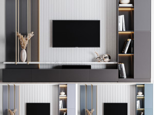 TV Wall 03 3D मॉडल