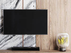 TV Wall 04 3D Model