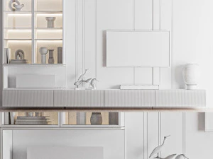 TV Wall 04 3D Model