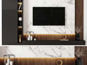 Ściana Telewizyjna 05 Model 3D
