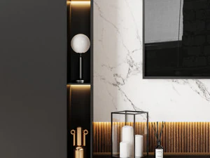 Parede de TV 05 Modelo 3D