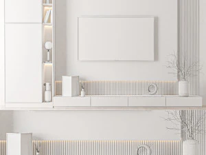 Parede de TV 05 Modelo 3D