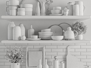 Kitchen accessories 3D 모델