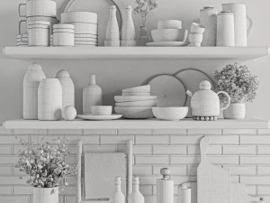 Kitchen accessories 3D Model